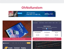 Tablet Screenshot of ohnorandom.com
